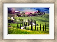 Italy, Tuscany, Val d'Orcia Farm Landscape Fine Art Print
