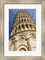 Low-Angle View Of Leaning Tower Of Pisa, Tuscany, Italy Fine Art Print