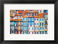 Europe, Portugal, Porto Colorful Building Facades Next To Douro River Fine Art Print