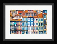 Europe, Portugal, Porto Colorful Building Facades Next To Douro River Fine Art Print