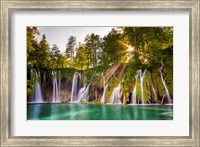 Europe, Croatia, Plitvice Lakes National Park Waterfall Landscape Fine Art Print