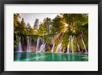 Europe, Croatia, Plitvice Lakes National Park Waterfall Landscape Fine Art Print