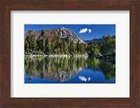California Reflections In Sherwin Lake Fine Art Print