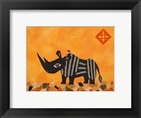 Rhino with Summer Sky Fine Art Print