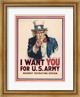 Uncle Sam, I Want You for the U.S. Army, 1917 Fine Art Print