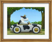 Cow Car Fine Art Print