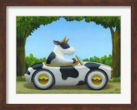 Cow Car Fine Art Print