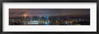 Vancouver Night Panorama Framed Print