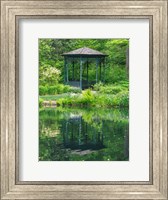 Delaware, Gazebo Overlooking A Pond Fine Art Print