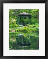 Delaware, Gazebo Overlooking A Pond Fine Art Print