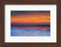 New Jersey, Cape May, Sunset On Ocean Shore Fine Art Print