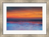 New Jersey, Cape May, Sunset On Ocean Shore Fine Art Print
