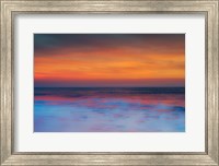 New Jersey, Cape May, Sunset On Ocean Shore Fine Art Print