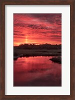 New Jersey, Cape May, Sunrise On Creek Fine Art Print