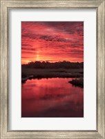 New Jersey, Cape May, Sunrise On Creek Fine Art Print