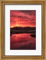 New Jersey, Cape May, Sunrise On Creek Fine Art Print