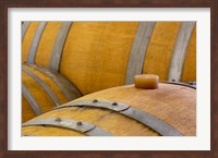Oregon, Elk Cove Winery Oak Barrels Close-Up Fine Art Print