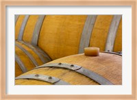 Oregon, Elk Cove Winery Oak Barrels Close-Up Fine Art Print
