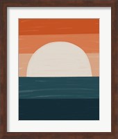 Teal Orange Sunset Fine Art Print