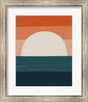 Teal Orange Sunset Fine Art Print