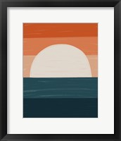 Teal Orange Sunset Fine Art Print