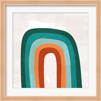 Teal Orange Rainbow Fine Art Print