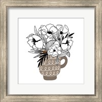 Gray Flower Mug Fine Art Print