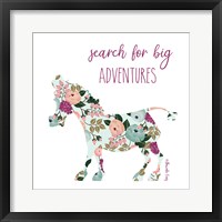Search for Big Adventures Framed Print