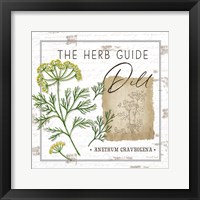 Herb Guide - Dill Framed Print