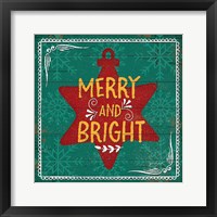 Merry and Bright Framed Print