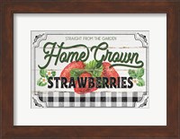 Home Grown Strawberries Fine Art Print