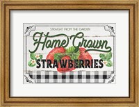 Home Grown Strawberries Fine Art Print