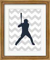 Baseball Chevron Fine Art Print