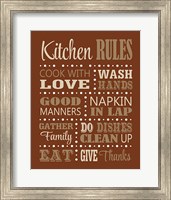 Kitchen Rules Fine Art Print