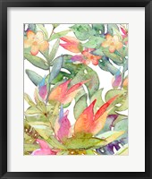 Tropical Watercolor Framed Print