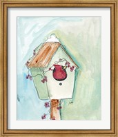 Birdhouse Cardinal Fine Art Print