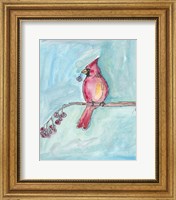 Cardinal on a Branch Fine Art Print