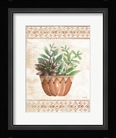 Southwest Terracotta Succulents I Fine Art Print