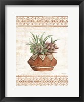 Southwest Terracotta Succulents II Fine Art Print
