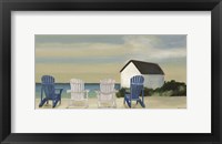 Beach Chairs Panorama Fine Art Print