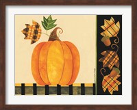 Pumpkin, Leaves and Acorns I Fine Art Print