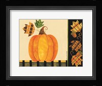 Pumpkin, Leaves and Acorns I Fine Art Print