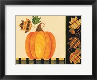 Pumpkin, Leaves and Acorns I Fine Art Print