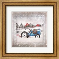 Christmas Tractor Fine Art Print