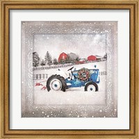 Christmas Tractor Fine Art Print
