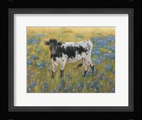 Cutie in the Bluebonnets Fine Art Print