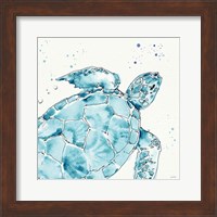 Deep Sea IX Teal Fine Art Print