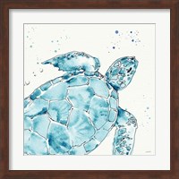 Deep Sea IX Teal Fine Art Print
