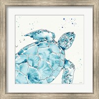 Deep Sea IX Teal Fine Art Print