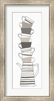 Stack of Cups II Neutral Fine Art Print